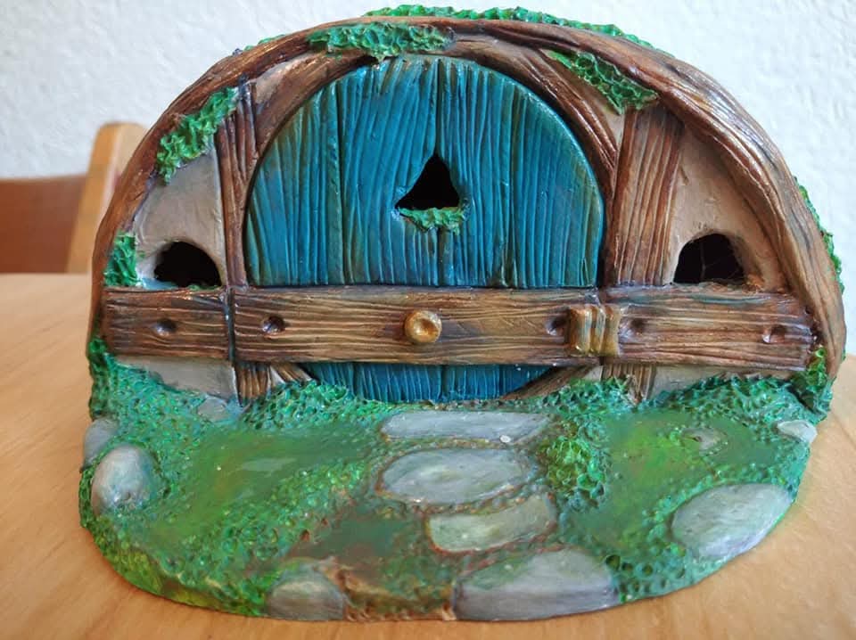 🌀🌿maison hobbit miniature 3